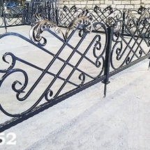 Ограда на кладбище - 52 фото