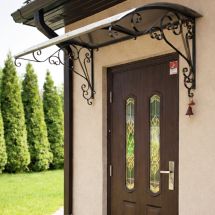 Peak over a porch from metal 3